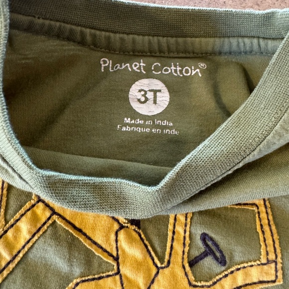 Toddler Tractor Green T-Shirt and Tan Shorts Set, Size 3T - Picture 4 of 7